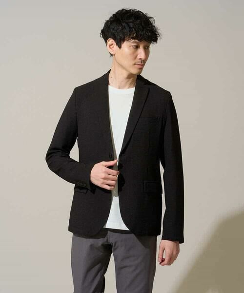 a.v.v / アー・ヴェ・ヴェ セットアップ | 【イージーケア/洗濯機で洗える/吸水速乾/毛玉になりにくい】シアサッカースマートジャケット | 詳細16