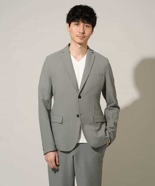 a.v.v / アー・ヴェ・ヴェ セットアップ | 【イージーケア/洗濯機で洗える/吸水速乾/毛玉になりにくい】シアサッカースマートジャケット | 詳細19