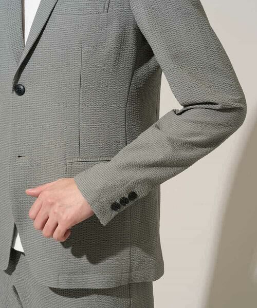 a.v.v / アー・ヴェ・ヴェ セットアップ | 【イージーケア/洗濯機で洗える/吸水速乾/毛玉になりにくい】シアサッカースマートジャケット | 詳細23