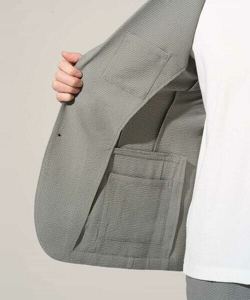 a.v.v / アー・ヴェ・ヴェ セットアップ | 【イージーケア/洗濯機で洗える/吸水速乾/毛玉になりにくい】シアサッカースマートジャケット | 詳細27