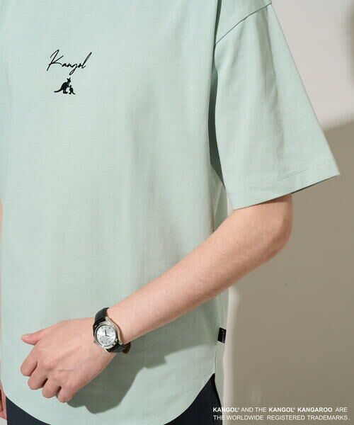 a.v.v / アー・ヴェ・ヴェ カットソー | 【コラボ/接触冷感】ＫＡＮＧＯＬスクエアプリントロングシルエットカットソー | 詳細14