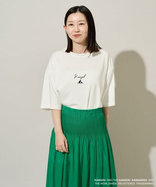 a.v.v / アー・ヴェ・ヴェ カットソー | 【コラボ/接触冷感】ＫＡＮＧＯＬスクエアプリントロングシルエットカットソー | 詳細9