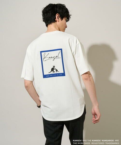 a.v.v / アー・ヴェ・ヴェ カットソー | 【コラボ/接触冷感】ＫＡＮＧＯＬスクエアプリントロングシルエットカットソー（ホワイト）