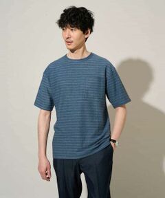 a.v.v / アー・ヴェ・ヴェ カットソー | 【イージーケア/洗濯機で洗える】タックメランジセミワイドシルエットクルーネックカットソー