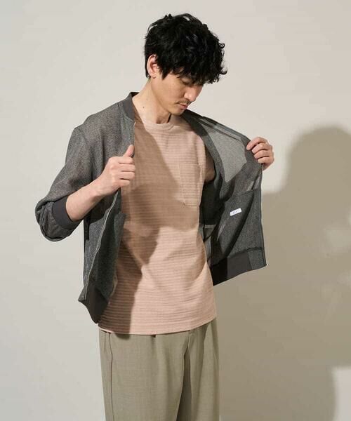 a.v.v / アー・ヴェ・ヴェ カットソー | 【イージーケア/洗濯機で洗える】タックメランジセミワイドシルエットクルーネックカットソー | 詳細10