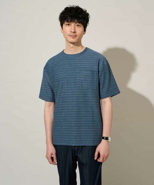 a.v.v / アー・ヴェ・ヴェ カットソー | 【イージーケア/洗濯機で洗える】タックメランジセミワイドシルエットクルーネックカットソー | 詳細14