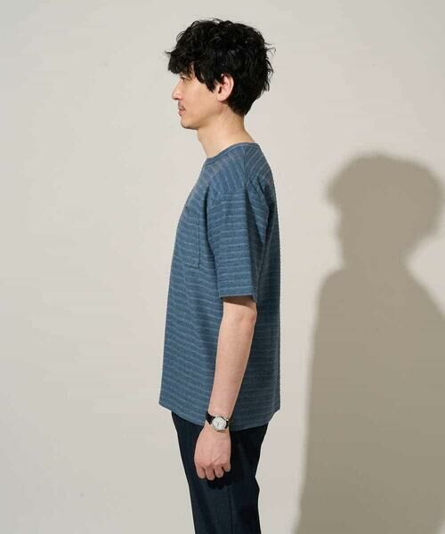 a.v.v / アー・ヴェ・ヴェ カットソー | 【イージーケア/洗濯機で洗える】タックメランジセミワイドシルエットクルーネックカットソー | 詳細15