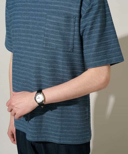 a.v.v / アー・ヴェ・ヴェ カットソー | 【イージーケア/洗濯機で洗える】タックメランジセミワイドシルエットクルーネックカットソー | 詳細18