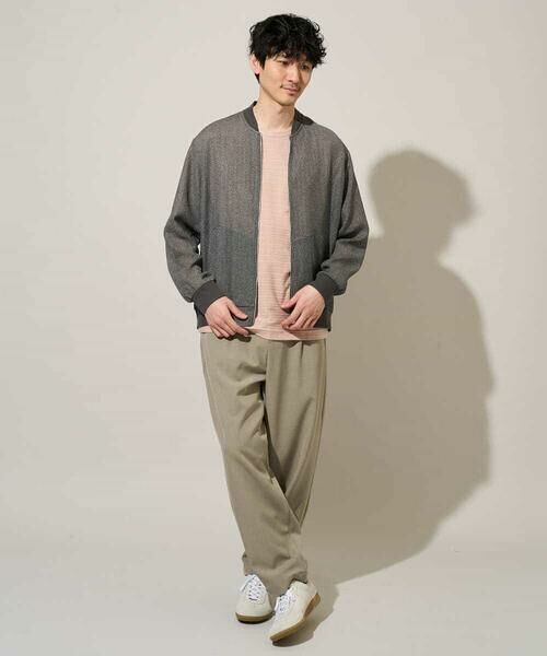 a.v.v / アー・ヴェ・ヴェ カットソー | 【イージーケア/洗濯機で洗える】タックメランジセミワイドシルエットクルーネックカットソー | 詳細3