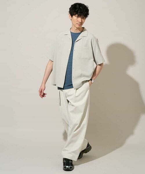 a.v.v / アー・ヴェ・ヴェ カットソー | 【イージーケア/洗濯機で洗える】タックメランジセミワイドシルエットクルーネックカットソー | 詳細6