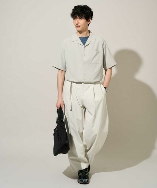 a.v.v / アー・ヴェ・ヴェ カットソー | 【イージーケア/洗濯機で洗える】タックメランジセミワイドシルエットクルーネックカットソー | 詳細7