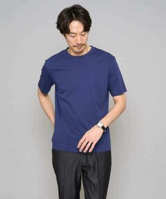 a.v.v / アー・ヴェ・ヴェ カットソー | 【洗濯機で洗える/接触冷感/UVカット/毛玉になりにくい】シルケットスムースクルーネックスマートＴシャツ