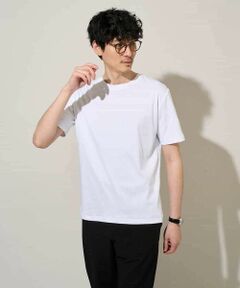 a.v.v / アー・ヴェ・ヴェ カットソー | 【洗濯機で洗える/接触冷感/UVカット/毛玉になりにくい】シルケットスムースクルーネックスマートＴシャツ