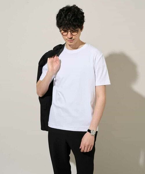 a.v.v / アー・ヴェ・ヴェ カットソー | 【洗濯機で洗える/接触冷感/UVカット/毛玉になりにくい】シルケットスムースクルーネックスマートＴシャツ | 詳細24