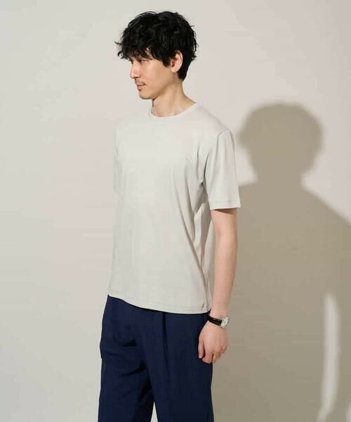 a.v.v / アー・ヴェ・ヴェ カットソー | 【洗濯機で洗える/接触冷感/UVカット/毛玉になりにくい】シルケットスムースクルーネックスマートＴシャツ | 詳細29