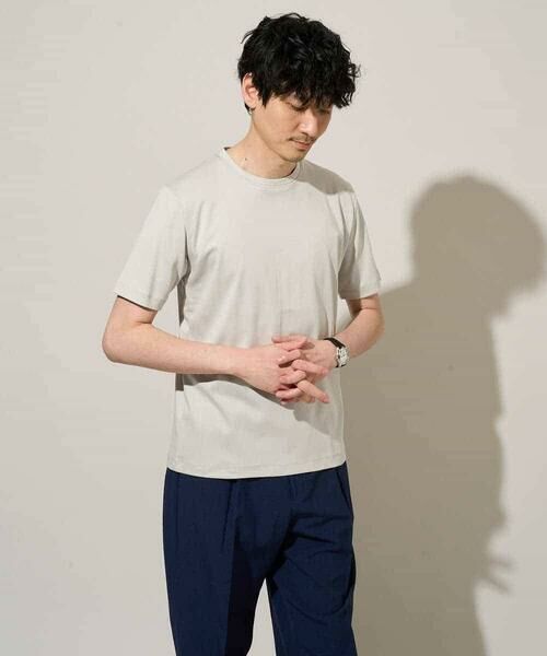 a.v.v / アー・ヴェ・ヴェ カットソー | 【洗濯機で洗える/接触冷感/UVカット/毛玉になりにくい】シルケットスムースクルーネックスマートＴシャツ | 詳細30