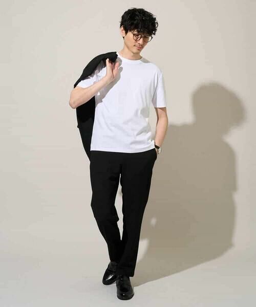 a.v.v / アー・ヴェ・ヴェ カットソー | 【洗濯機で洗える/接触冷感/UVカット/毛玉になりにくい】シルケットスムースクルーネックスマートＴシャツ | 詳細5