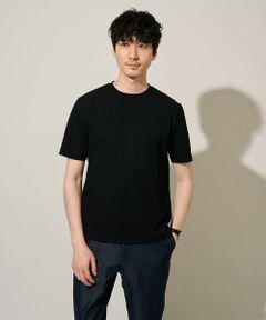 a.v.v / アー・ヴェ・ヴェ カットソー | 【イージーケア/洗濯機で洗える/接触冷感/毛玉になりにくい】ワイドハニカムジャカードクルーネックスマートＴシャツ