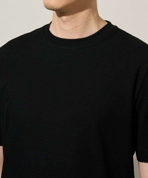 a.v.v / アー・ヴェ・ヴェ カットソー | 【イージーケア/洗濯機で洗える/接触冷感/毛玉になりにくい】ワイドハニカムジャカードクルーネックスマートＴシャツ | 詳細9