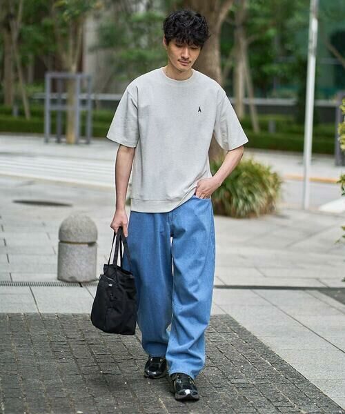 a.v.v / アー・ヴェ・ヴェ カットソー | 【イージーケア/洗濯機で洗える/接触冷感/毛玉になりにくい】ライトアゼ１ポイントシシュウスウェットＴ | 詳細1