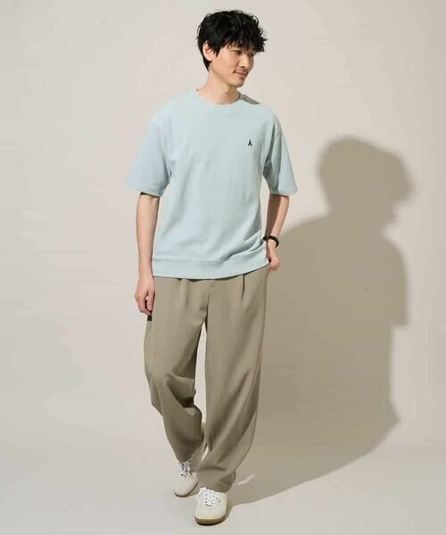 a.v.v / アー・ヴェ・ヴェ カットソー | 【イージーケア/洗濯機で洗える/接触冷感/毛玉になりにくい】ライトアゼ１ポイントシシュウスウェットＴ | 詳細3