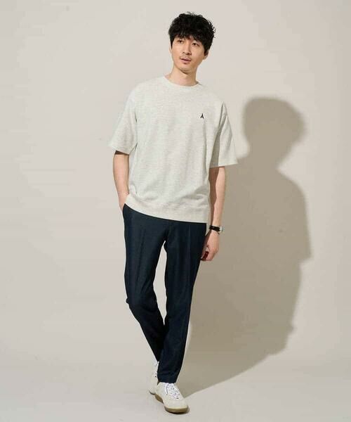 a.v.v / アー・ヴェ・ヴェ カットソー | 【イージーケア/洗濯機で洗える/接触冷感/毛玉になりにくい】ライトアゼ１ポイントシシュウスウェットＴ | 詳細4