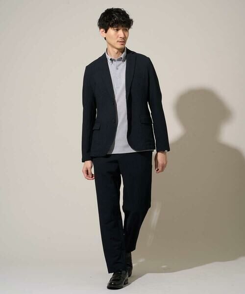 a.v.v / アー・ヴェ・ヴェ その他パンツ | 【イージーケア/洗濯機で洗える] シアサッカーセミルーズパンツ | 詳細1