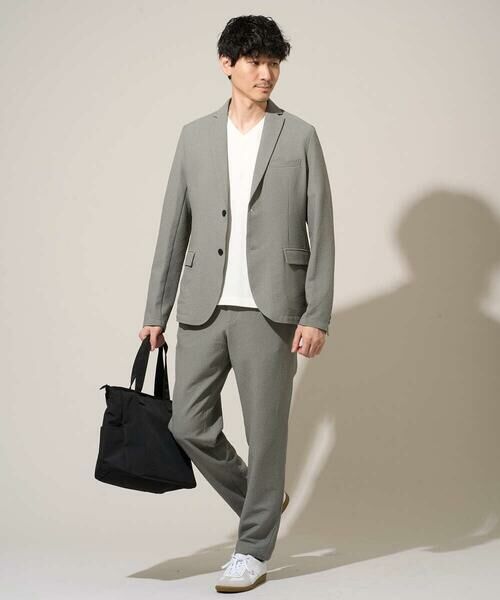 a.v.v / アー・ヴェ・ヴェ その他パンツ | 【イージーケア/洗濯機で洗える] シアサッカーセミルーズパンツ | 詳細4