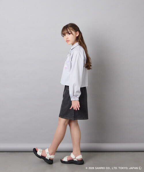 a.v.v / アー・ヴェ・ヴェ シャツ・ブラウス | [120-150]【数量限定】[クロミ]ストライプシャツ | 詳細13