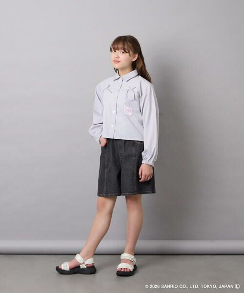 a.v.v / アー・ヴェ・ヴェ シャツ・ブラウス | [120-150]【数量限定】[クロミ]ストライプシャツ | 詳細7