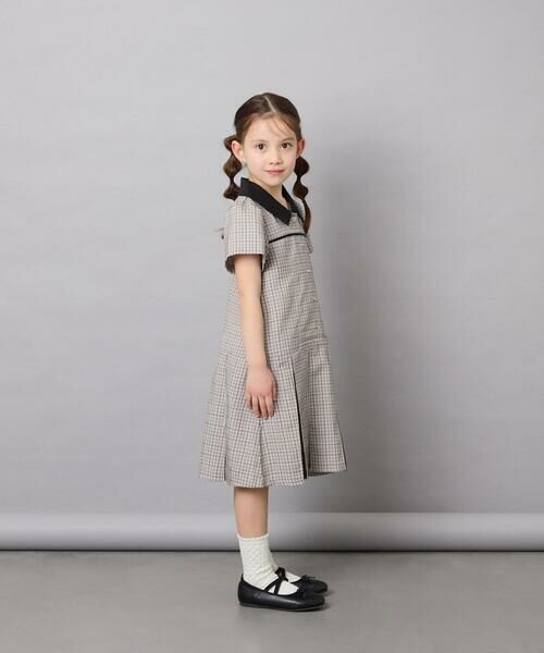 a.v.v / アー・ヴェ・ヴェ ロング・マキシ丈ワンピース | [130-160]タックプリーツ襟付きワンピース | 詳細10