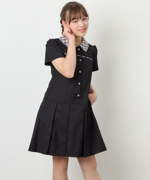 a.v.v / アー・ヴェ・ヴェ ロング・マキシ丈ワンピース | [130-160]タックプリーツ襟付きワンピース | 詳細12