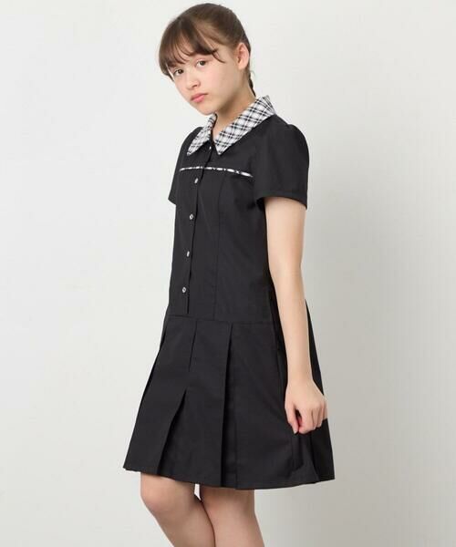 a.v.v / アー・ヴェ・ヴェ ロング・マキシ丈ワンピース | [130-160]タックプリーツ襟付きワンピース | 詳細13