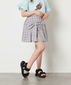 a.v.v / アー・ヴェ・ヴェ ミニ・ひざ丈スカート | [120-160]リボンプリーツスカート