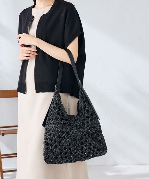 a.v.v / アー・ヴェ・ヴェ ショルダーバッグ | ラメフィルム透かし編みショルダーバッグ | 詳細1