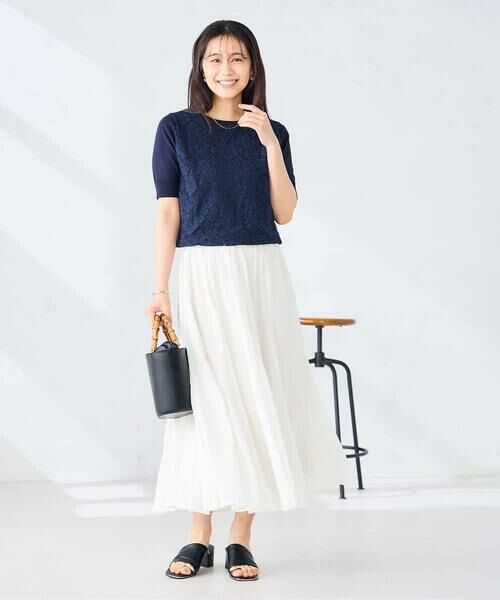 a.v.v / アー・ヴェ・ヴェ ニット・セーター | フロントレースサマーニット | 詳細4