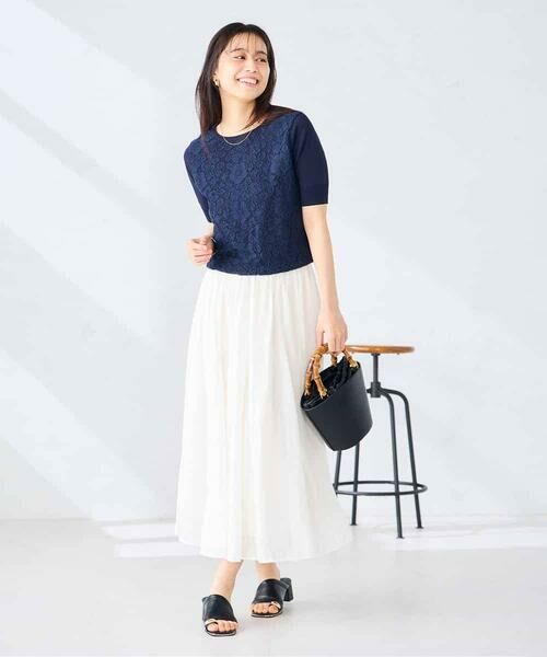 a.v.v / アー・ヴェ・ヴェ ニット・セーター | フロントレースサマーニット | 詳細6