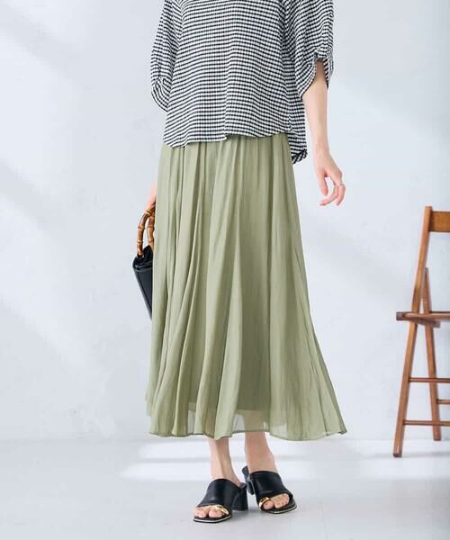 a.v.v / アー・ヴェ・ヴェ ロング・マキシ丈スカート | ゴアード切替フレアスカート | 詳細1
