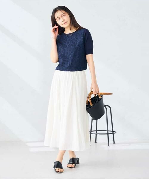 a.v.v / アー・ヴェ・ヴェ ロング・マキシ丈スカート | ゴアード切替フレアスカート | 詳細11