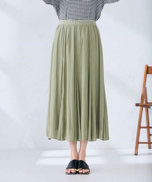 a.v.v / アー・ヴェ・ヴェ ロング・マキシ丈スカート | ゴアード切替フレアスカート | 詳細13