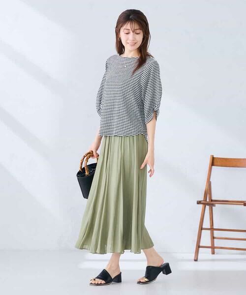 a.v.v / アー・ヴェ・ヴェ ロング・マキシ丈スカート | ゴアード切替フレアスカート | 詳細5