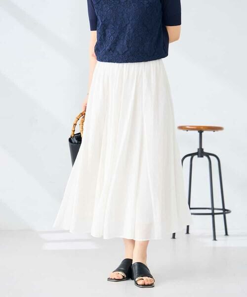a.v.v / アー・ヴェ・ヴェ ロング・マキシ丈スカート | ゴアード切替フレアスカート | 詳細6