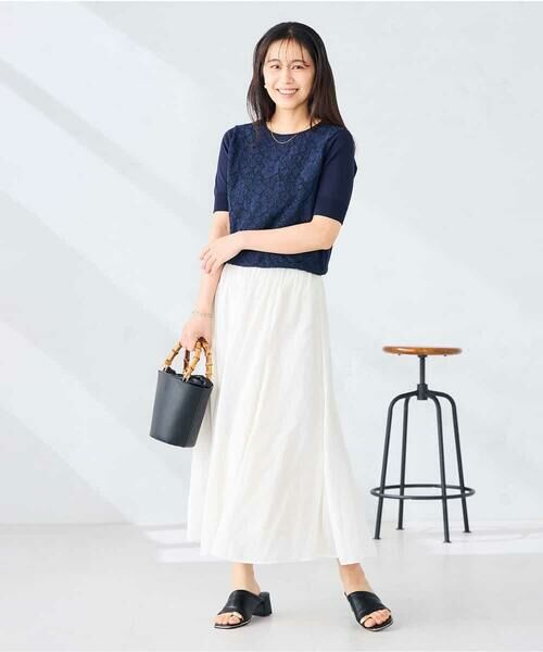 a.v.v / アー・ヴェ・ヴェ ロング・マキシ丈スカート | ゴアード切替フレアスカート | 詳細9