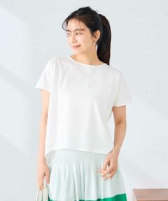 a.v.v / アー・ヴェ・ヴェ カットソー | バックタックエンボスロゴＴシャツ