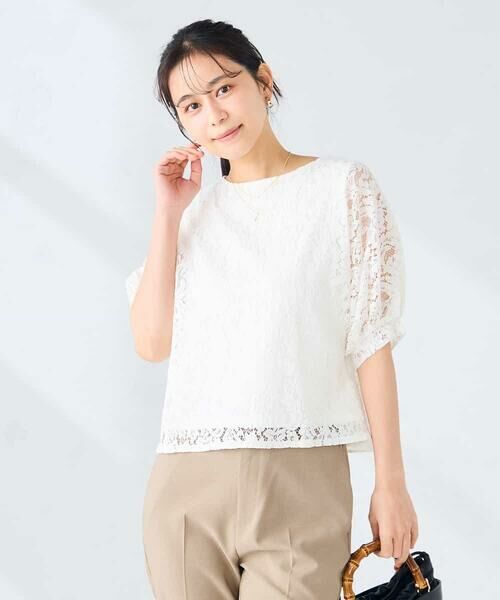 a.v.v / アー・ヴェ・ヴェ カットソー | レースドルマンカットソー | 詳細11