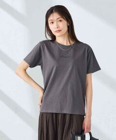 a.v.v / アー・ヴェ・ヴェ カットソー | 【接触冷感/UVカット/コットン100%】コンパクトロゴTシャツ
