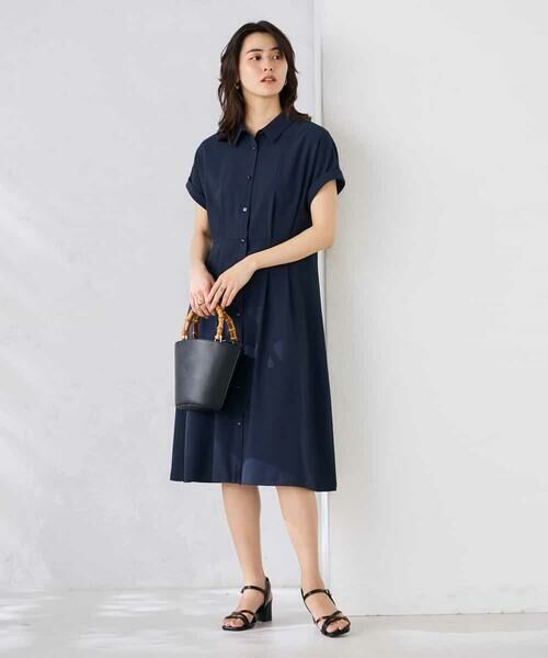 a.v.v / アー・ヴェ・ヴェ ロング・マキシ丈ワンピース | 【WEB限定】ドルマンスリーブシャツワンピース | 詳細2