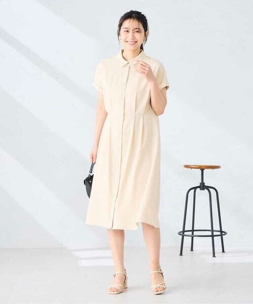 a.v.v / アー・ヴェ・ヴェ ロング・マキシ丈ワンピース | 【WEB限定】ドルマンスリーブシャツワンピース | 詳細4