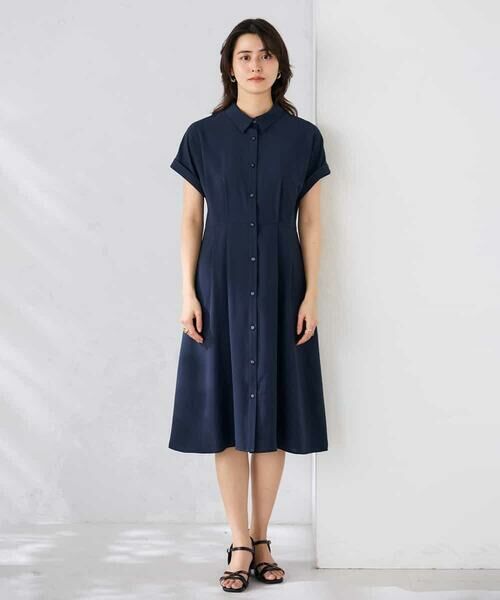 a.v.v / アー・ヴェ・ヴェ ロング・マキシ丈ワンピース | 【WEB限定】ドルマンスリーブシャツワンピース | 詳細7