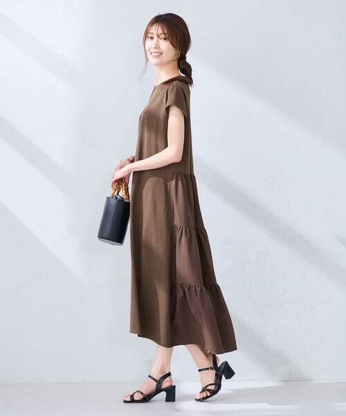 a.v.v / アー・ヴェ・ヴェ ロング・マキシ丈ワンピース | 【WEB限定】バックティアードワンピース | 詳細1